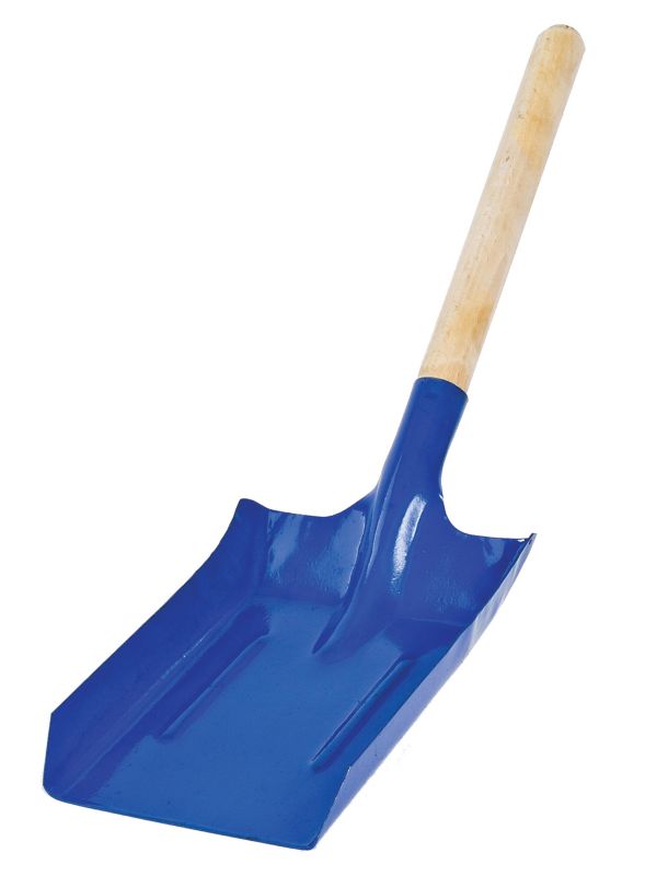 Stor nordflam skovl med træhåndtag