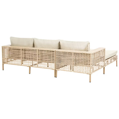 Loungesæt Calasetta 4 Personer Beige Technorattan