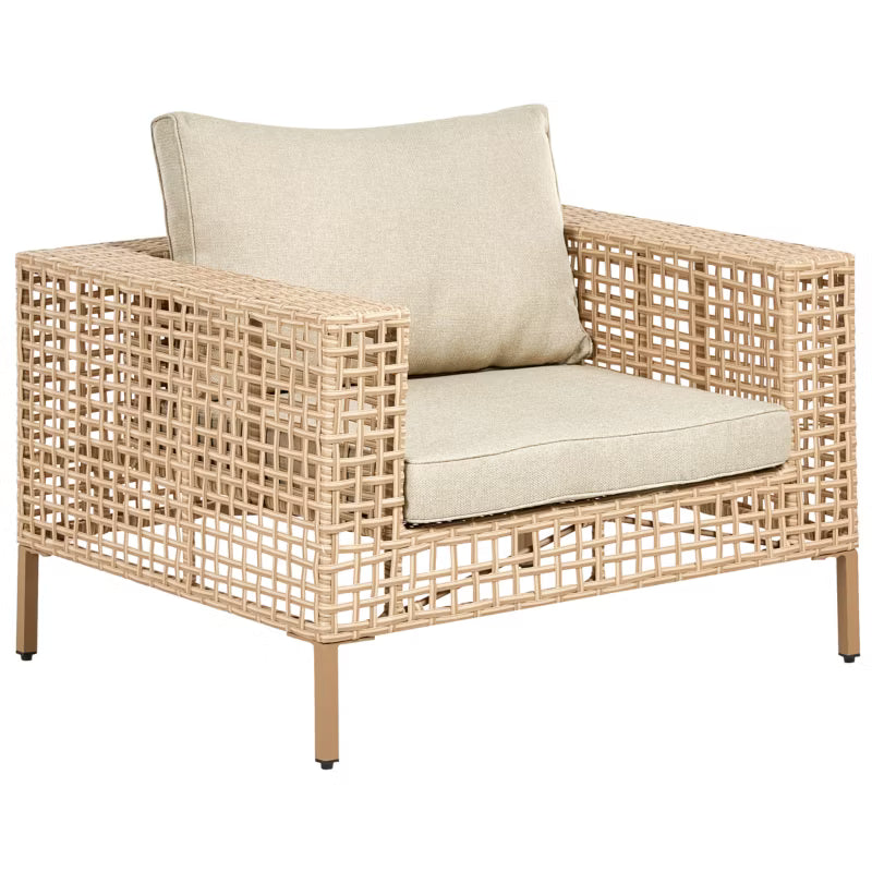 Loungesæt Calasetta 4 Personer Beige Technorattan
