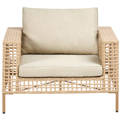 Loungesæt Calasetta 4 Personer Beige Technorattan