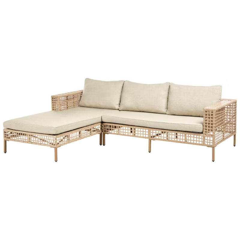 Loungesæt Calasetta 4 Personer Beige Technorattan