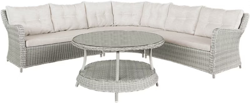 Loungesæt Cippertone Hjørnesofa med Bord Grå