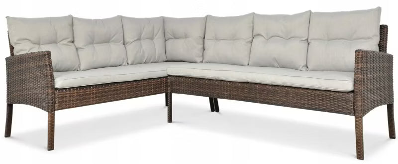 Loungesæt Cortina 166x222 cm Gråbrun Polyethylen