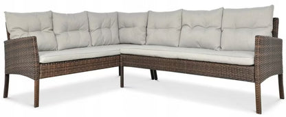 Loungesæt Cortina 166x222 cm Gråbrun Polyethylen