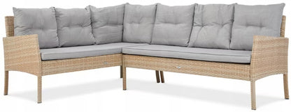 Loungesæt Cortina 222x166 cm Beige Polyrattan