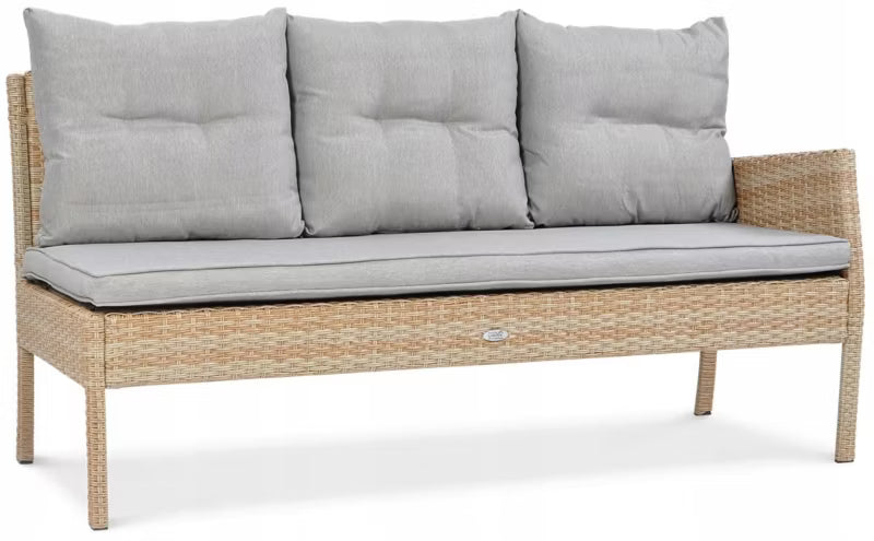 Loungesæt Cortina 222x166 cm Beige Polyrattan