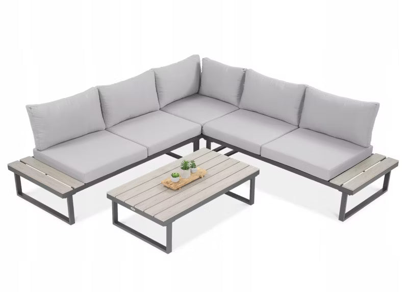 Loungesæt EMERSON 220x220 cm Grå