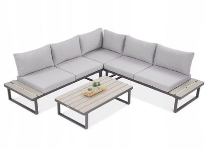 Loungesæt EMERSON 220x220 cm Grå