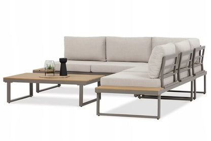 Loungesæt EMERSON med Hjørnesofa og Sofabord Beige