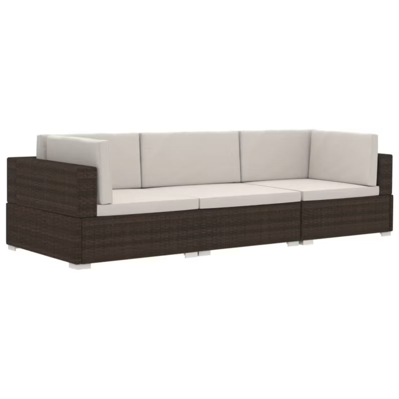 Loungesæt Have 210x70 cm Brun med Hynder WM-47265
