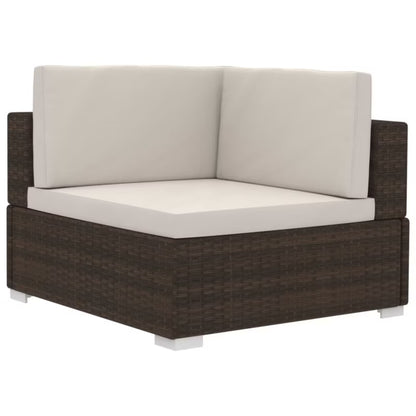Loungesæt Have 210x70 cm Brun med Hynder WM-47265