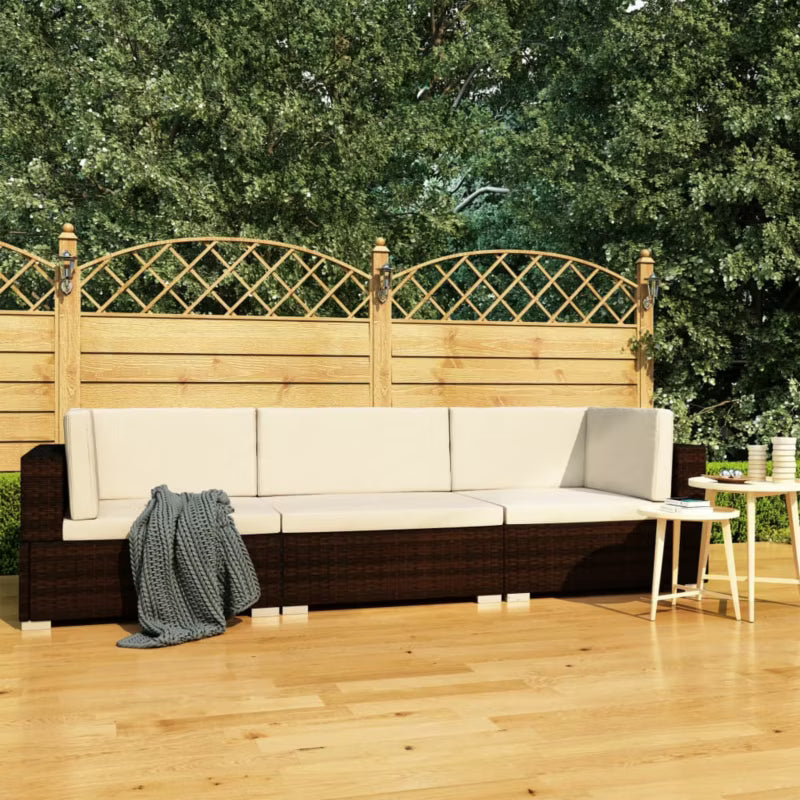 Loungesæt Have 210x70 cm Brun med Hynder WM-47265
