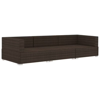 Loungesæt Have 210x70 cm Brun med Hynder WM-47265