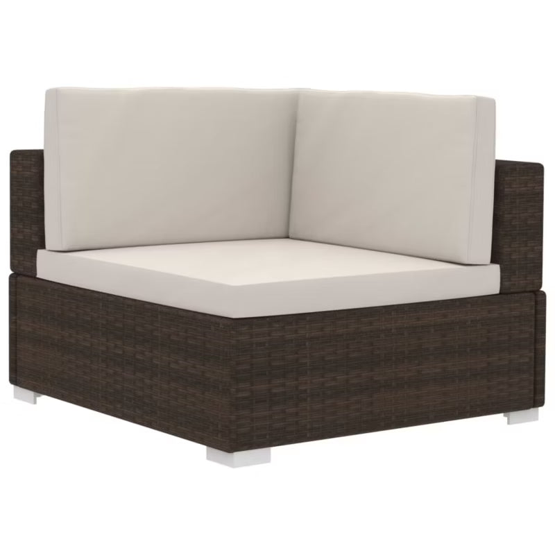 Loungesæt Have 210x70 cm Brun med Hynder WM-47265