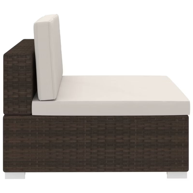 Loungesæt Have 210x70 cm Brun med Hynder WM-47265