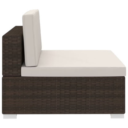 Loungesæt Have 210x70 cm Brun med Hynder WM-47265