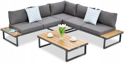 Loungesæt Havemøbler EMERSON 220x220 cm Grå