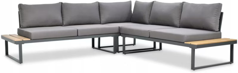 Loungesæt Havemøbler EMERSON 220x220 cm Grå