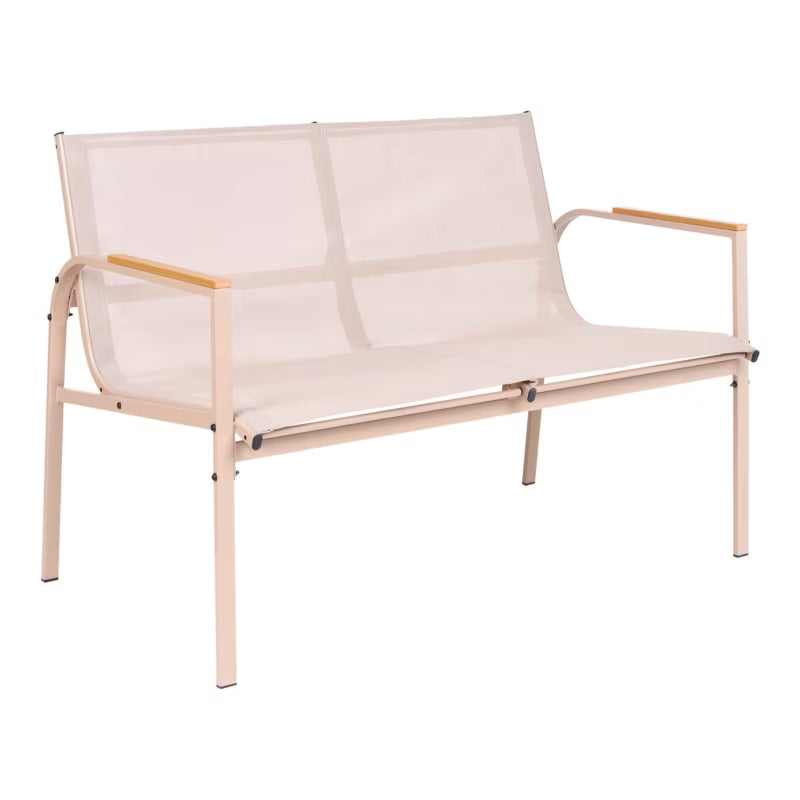 Loungesæt Ledro 4 Personer Beige Stål