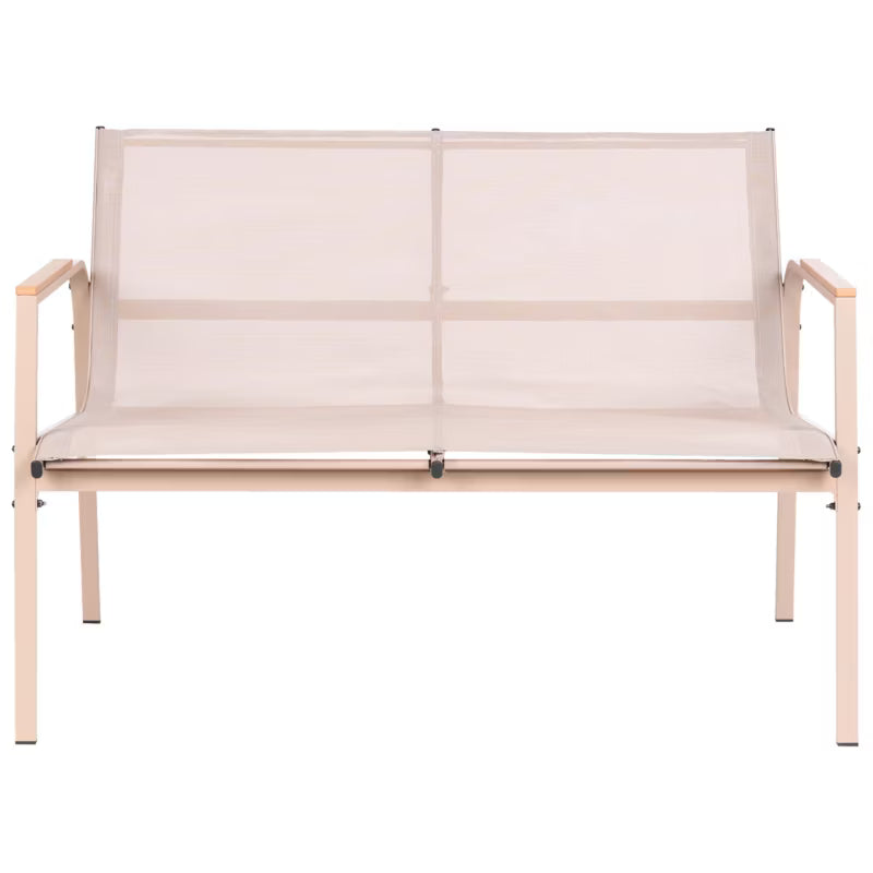 Loungesæt Ledro 4 Personer Beige Stål