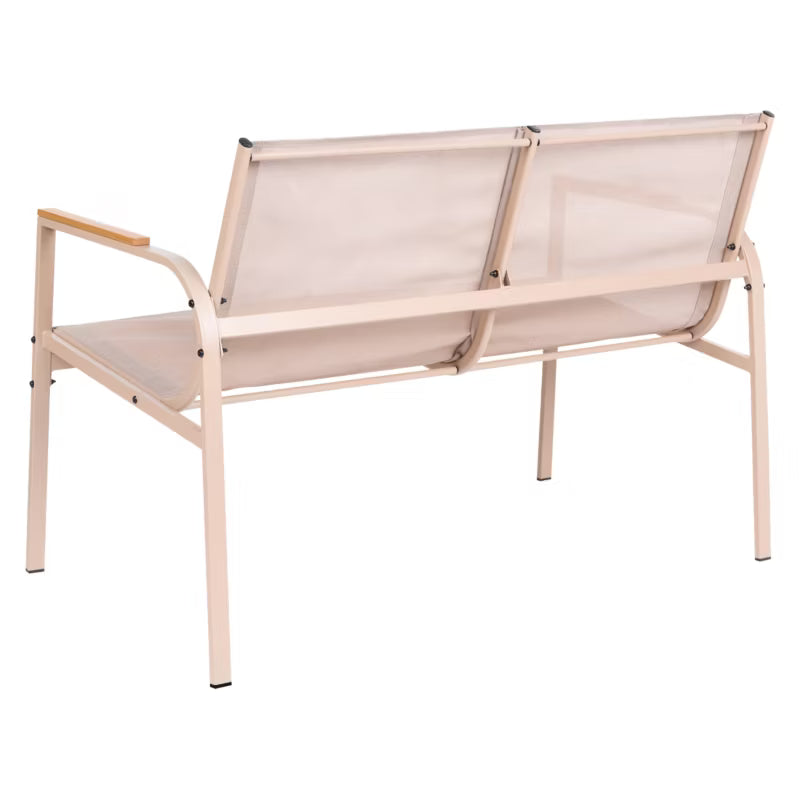 Loungesæt Ledro 4 Personer Beige Stål