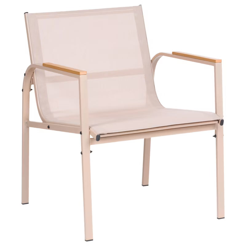 Loungesæt Ledro 4 Personer Beige Stål