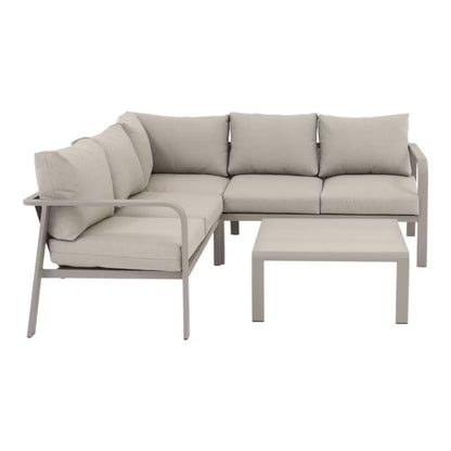 Loungesæt Mallia 5-Personer Beige Aluminium