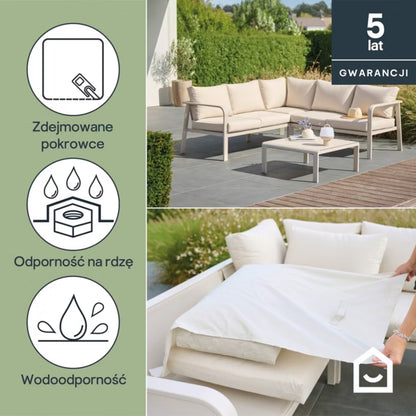 Loungesæt Mallia 5-Personer Beige Aluminium