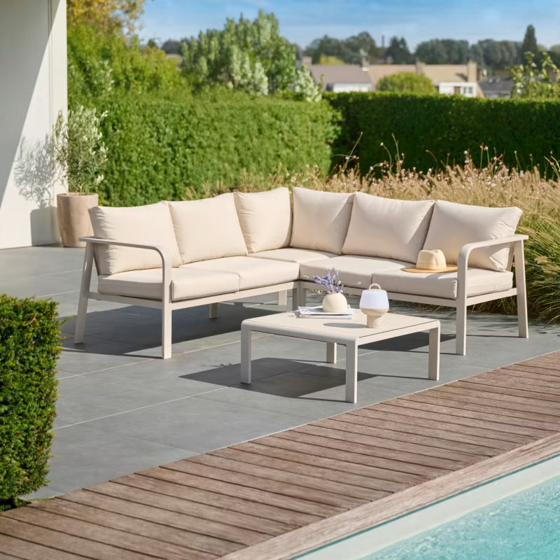 Loungesæt Mallia 5-Personer Beige Aluminium