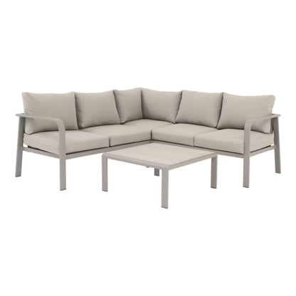 Loungesæt Mallia 5-Personer Beige Aluminium