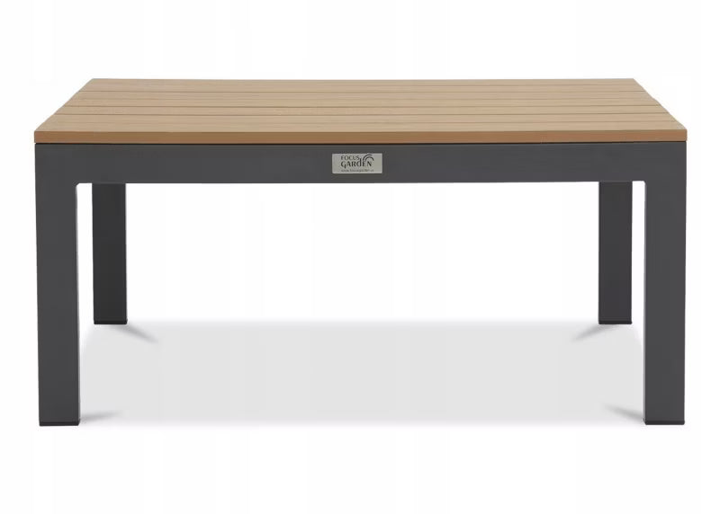 Loungesæt Modulopbygget Sofa og Bord Mørkegrå