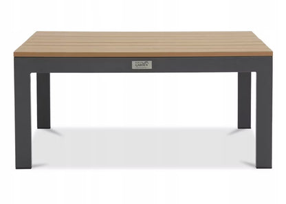 Loungesæt Modulopbygget Sofa og Bord Mørkegrå