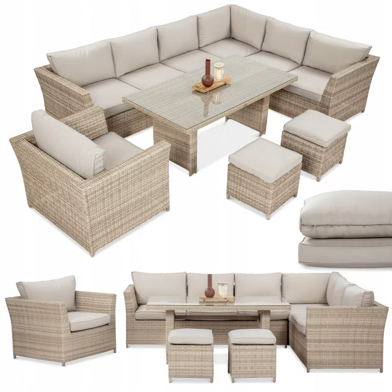 Loungesæt MONIZ DINING PLUS 273x208 cm Beige