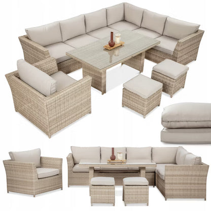 Loungesæt MONIZ DINING PLUS 273x208 cm Beige