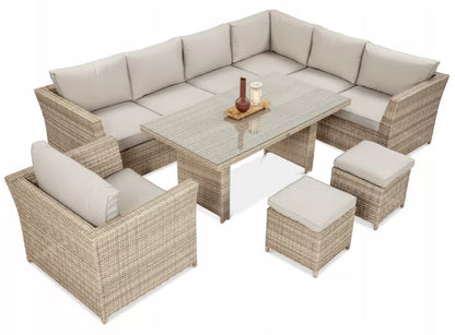 Loungesæt MONIZ DINING PLUS 273x208 cm Beige
