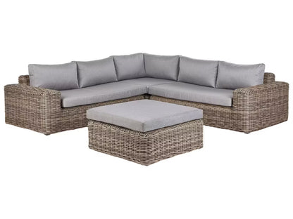 Loungesæt Palermo Polyrattan Lysebrun
