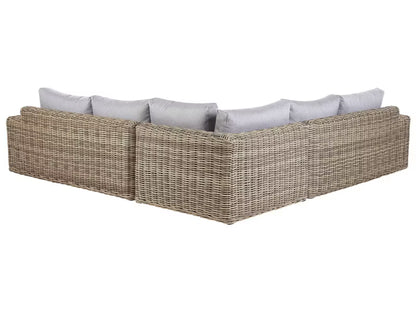 Loungesæt Palermo Polyrattan Lysebrun