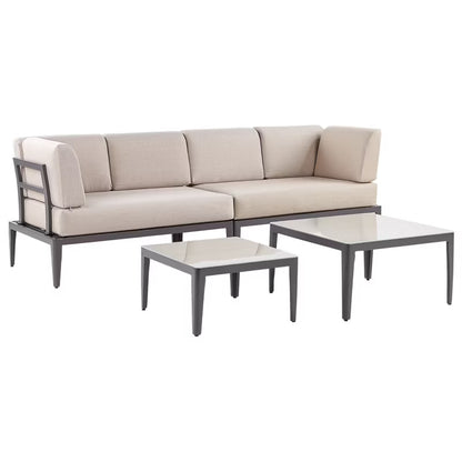 Loungesæt RIMA III 6 Personer Beige Aluminium