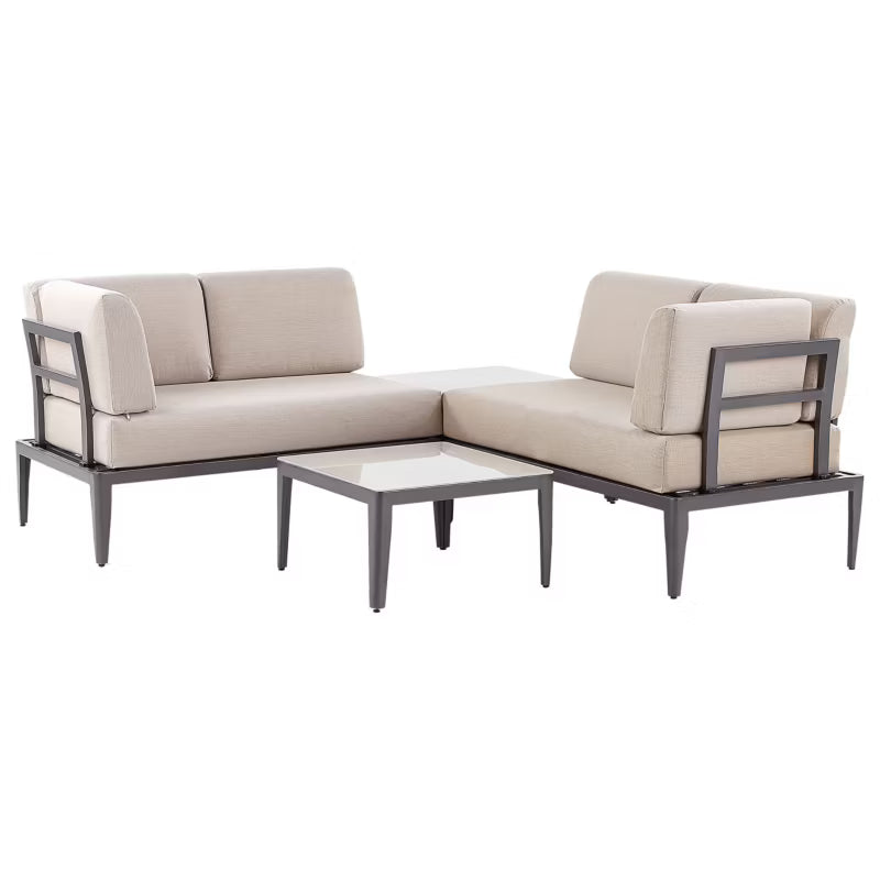 Loungesæt RIMA III 6 Personer Beige Aluminium