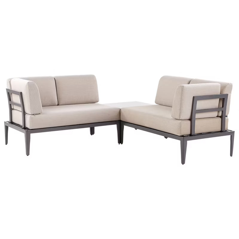 Loungesæt RIMA III 6 Personer Beige Aluminium