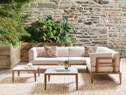 Loungesæt Rima III 6-Personers Lys Beige Aluminium