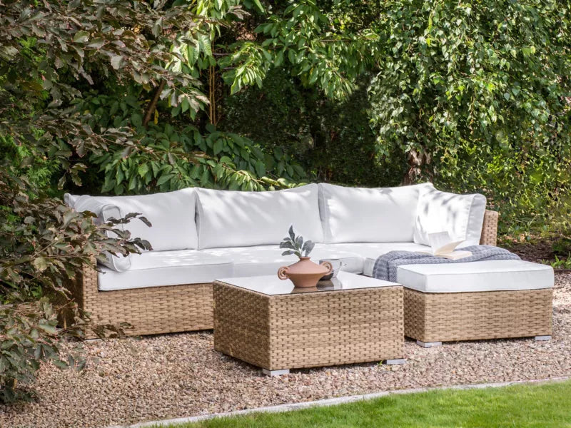 Loungesæt Sano 4 Personer Natur Polyrattan med Bord