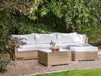 Loungesæt Sano 4 Personer Natur Polyrattan med Bord