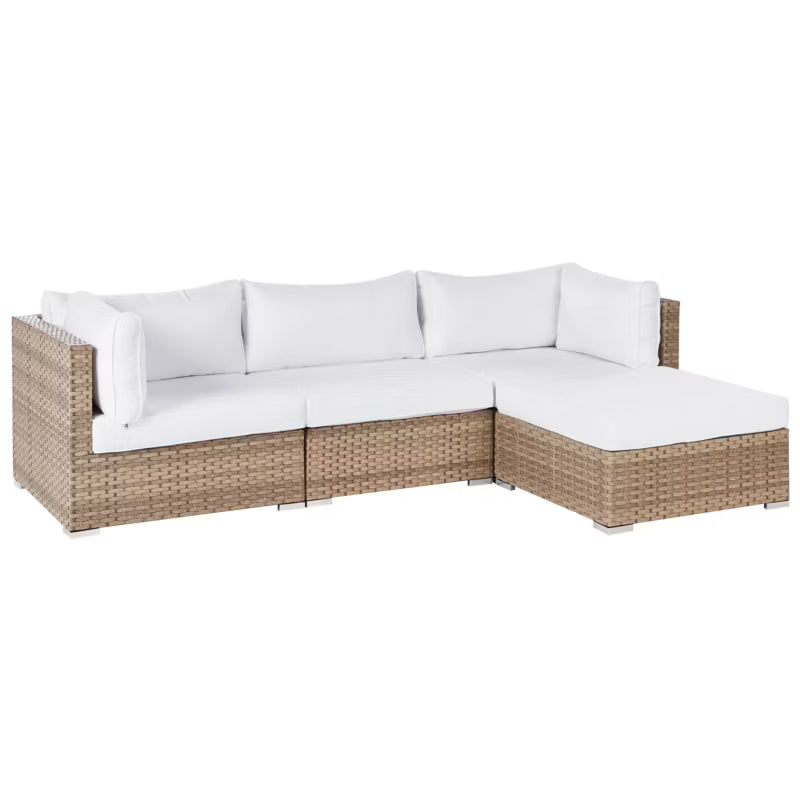 Loungesæt Sano 4 Personer Natur Polyrattan med Bord