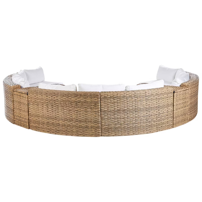 Loungesæt Severo 9 Personer Brun Poly简rattan