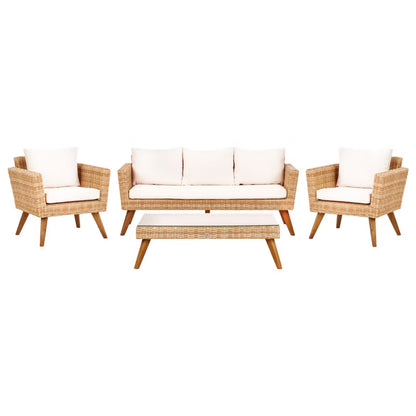 Loungesæt Vittoria XL 5 Personer Off-White Technorattan