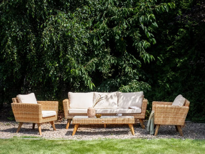 Loungesæt Vittoria XL 5 Personer Off-White Technorattan
