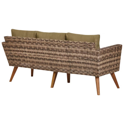Loungesæt Vittoria XL 5 Personer Olivengrøn Poly疏rattan