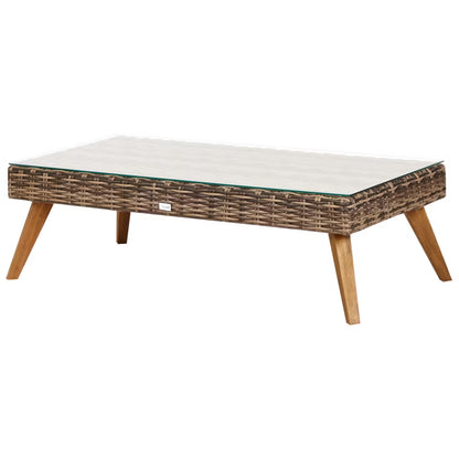 Loungesæt Vittoria XL 5 Personer Olivengrøn Poly疏rattan