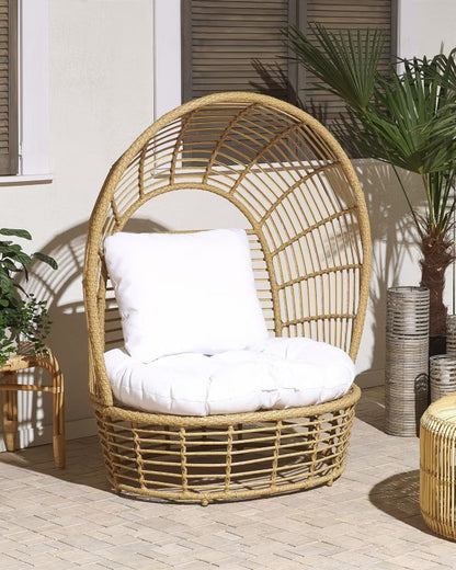 Havemøbel Loungestol Lido Poly植 Rattan Beige